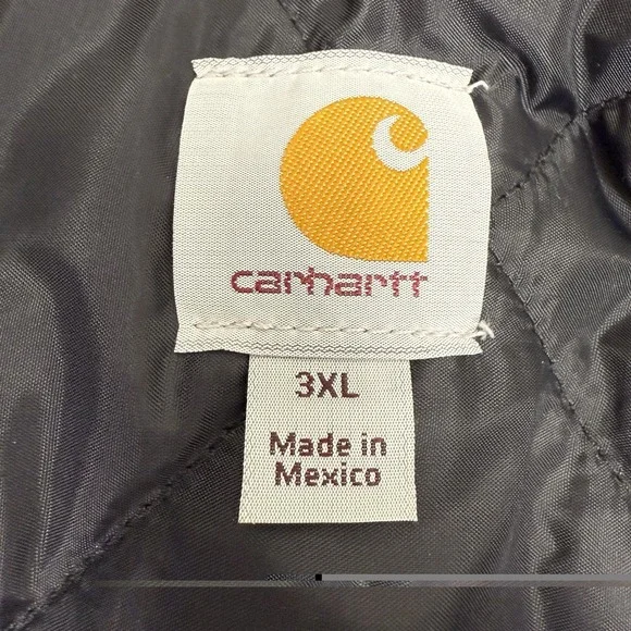 Carhartt Jacket COO3-BRN Brown Size 3XL Quilted Lined Chore Coat Canvas NWT - Picture 10 of 16